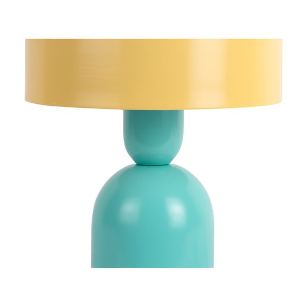 Rumena/turkizna namizna svetilka (višina 24 cm) Double Funky – Leitmotiv-image-2