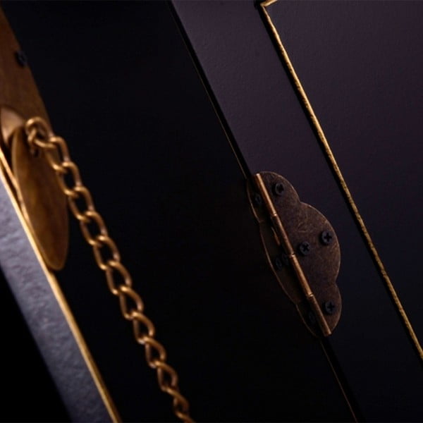 Črna nizka komoda 130x50,5 cm Oriente – Ixia-image-2