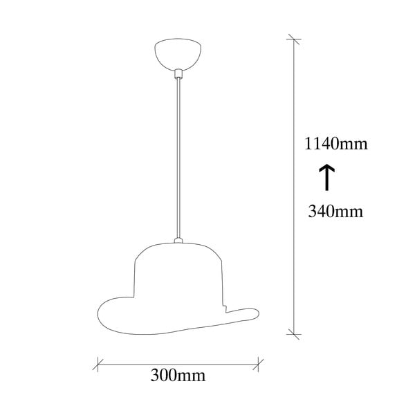 Črna viseča svetilka s tekstilnim senčilom ø 30 cm Capello – Opviq lights-image-4