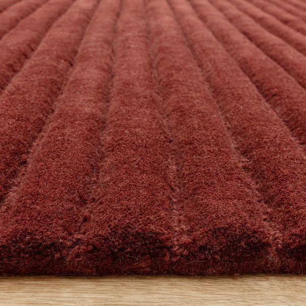 Bordo rdeča ročno tkana volnena preproga 160x230 cm – Asiatic Carpets-image-1