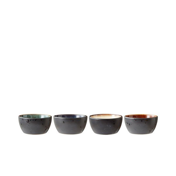 Črne keramične skledice v kompletu za serviranje 4 ks 200 ml Gastro Black/Mix – Bitz