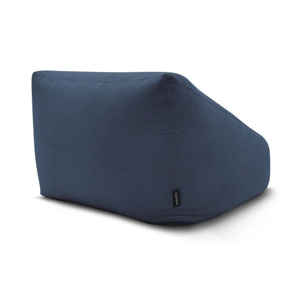 Temno modra vreča za sedenje iz rebrastega žameta Lilibet – Bobochic Paris-image-4