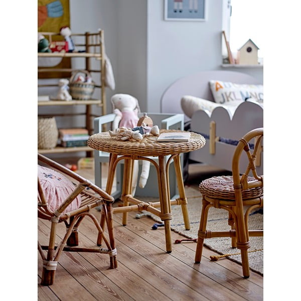 Okrogla otroška mizica iz ratana ø 53 cm Hortense - Bloomingville Mini-image-4