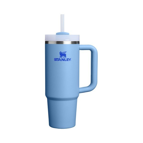 Modra termovka s slamico iz nerjavečega jekla 890 ml Quencher H2.O FlowState™ Tumbler Blue Sky – Stanley