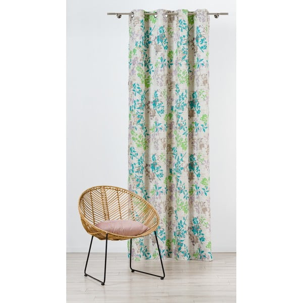 Zelena/bež zavesa 140x245 cm Serenity – Mendola Fabrics