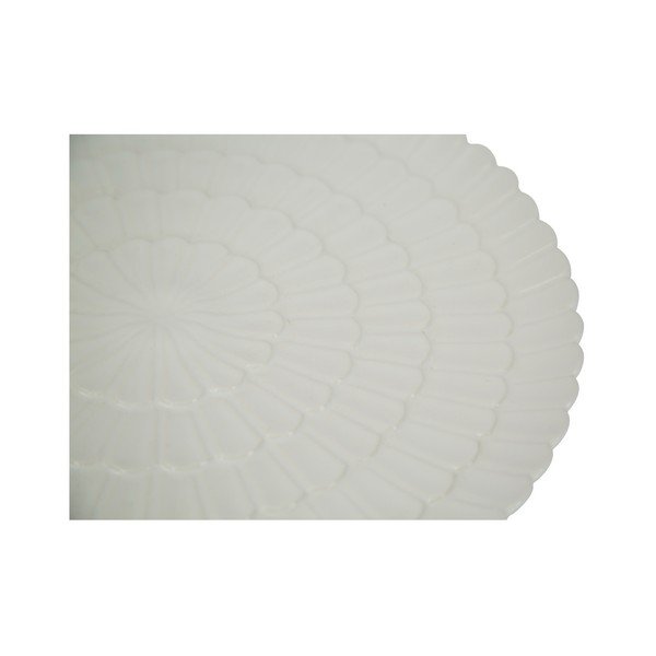 Beli porcelanski krožnik Mauro Ferretti Flower-image-2