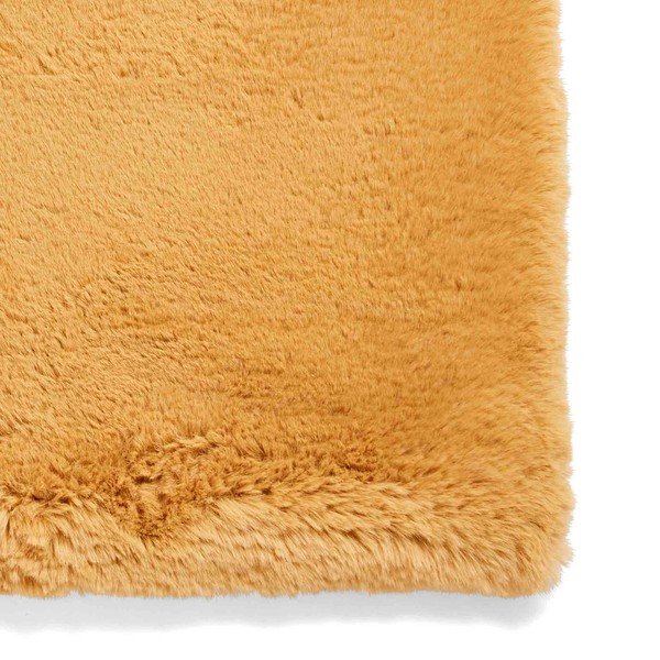 Gorčično rumena preproga 80x150 cm Super Teddy – Think Rugs-image-4
