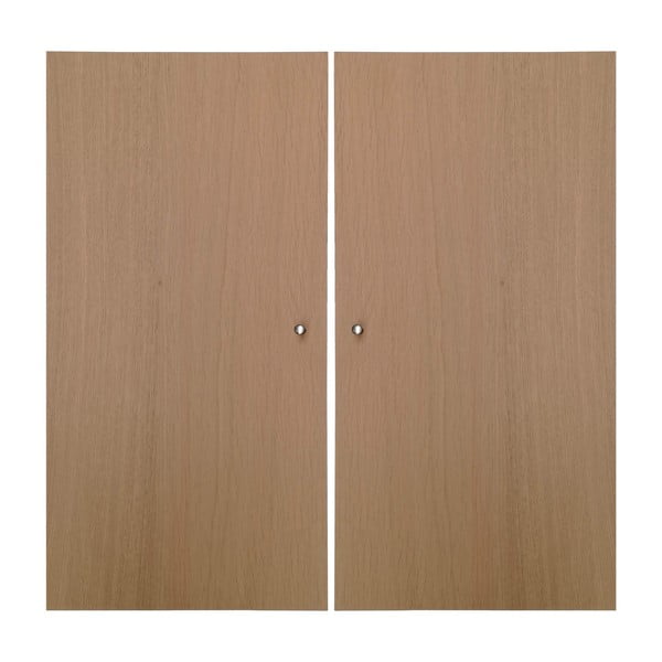 Vrata v hrastovem dekorju za modularni sistem polic 2 kos 32x66 cm Mistral Kubus - Hammel Furniture