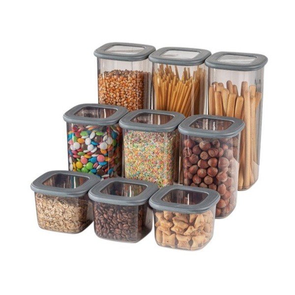 Posode za shranjevanje v kompletu 9 ks živil Fresco – Hermia