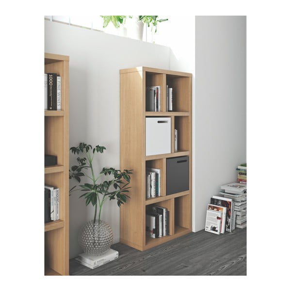 Regal v hrastovem dekorju v naravni barvi 70x159 cm Berlin – TemaHome-image-4