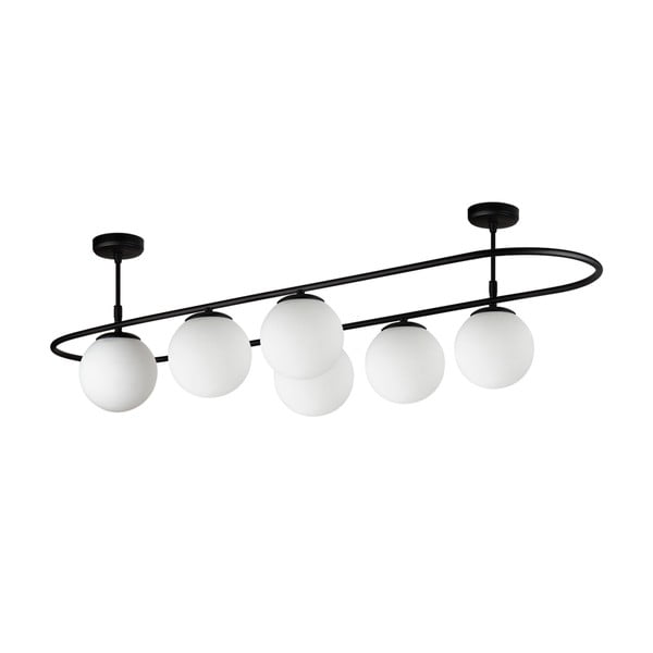 Črna stropna svetilka Squid Lighting Elips, dolžina 124 cm-image-2