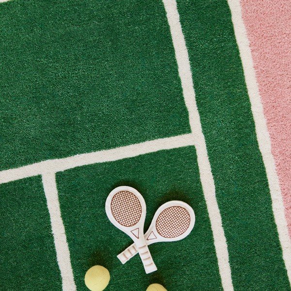 Otroška igralna preproga iz mešanice volne 88x150 cm Tennis – OYOY Mini-image-3