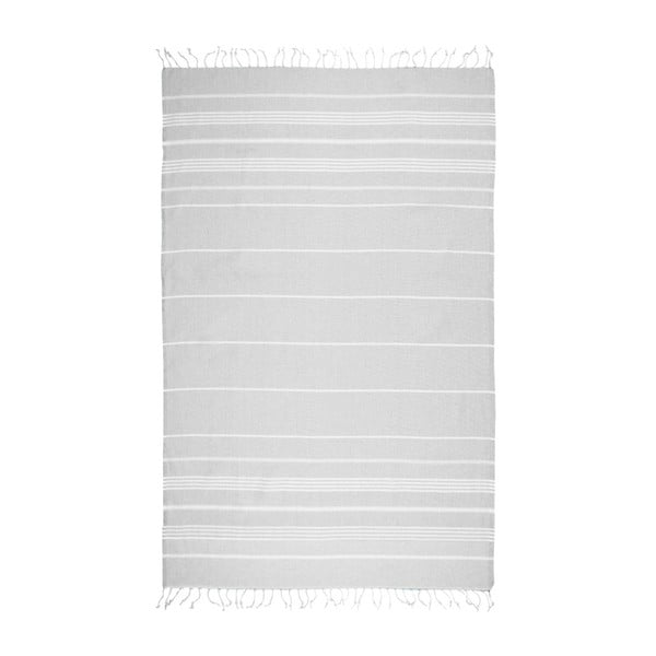 Siva brisača za hamam Begonville Peshnemel, 100 x 180 cm