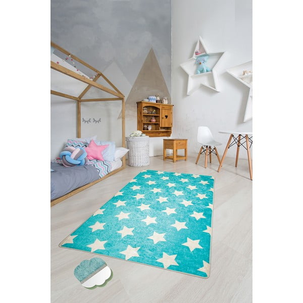 Modra otroška nedrseča preproga Chilai Universe, 140 x 190-image-2