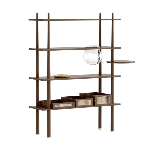 Rjava komponenta za modularni sistem polic v hrastovem dekorju 35x18 cm Stories – UMAGE-image-1