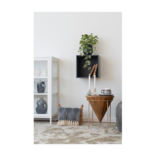 Modra odeja iz recikliranega bombaža 130x180 cm Izmir – House Nordic-image-1