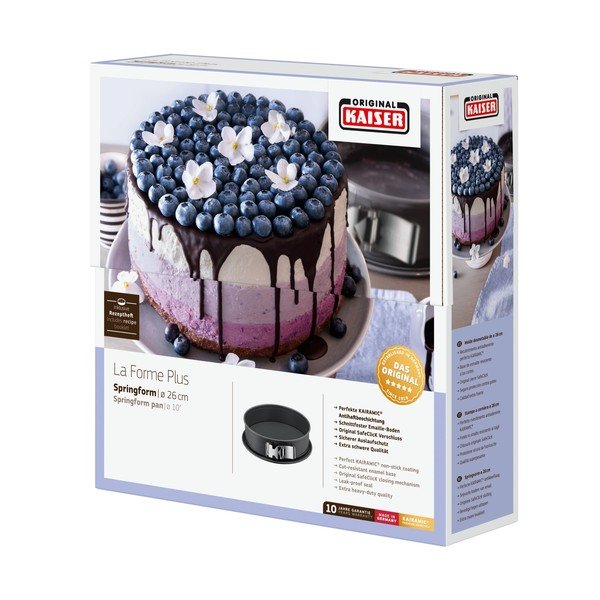 Črn ovalni pekač za torte Kaiser La Forme Plus, ø 28 cm-image-1