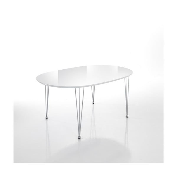 Raztegljiva jedilna miza z belo mizno ploščo 105x170 cm Elegant – Tomasucci