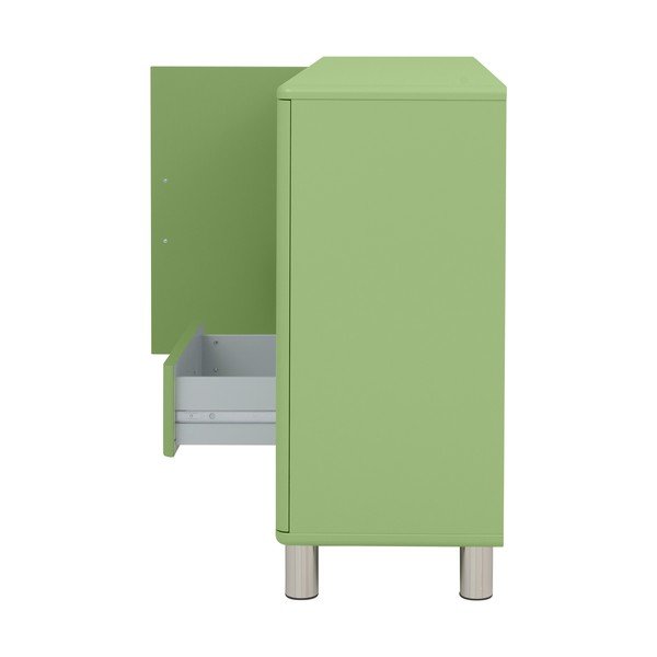 Zelena nizka komoda 146x92 cm Malibu - Tenzo-image-4