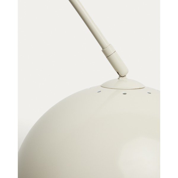 Bela stoječa svetilka s kovinskim senčilom (višina 160 cm) Madali – Kave Home-image-3
