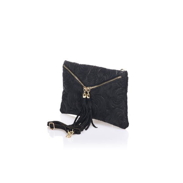 Črna usnjena torbica Lisa Minardi Silvia-image-2