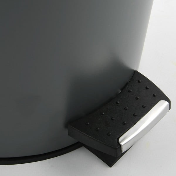 Temno siv jeklen koš za smeti s pedalom 3 l Adonis – Spirella-image-4