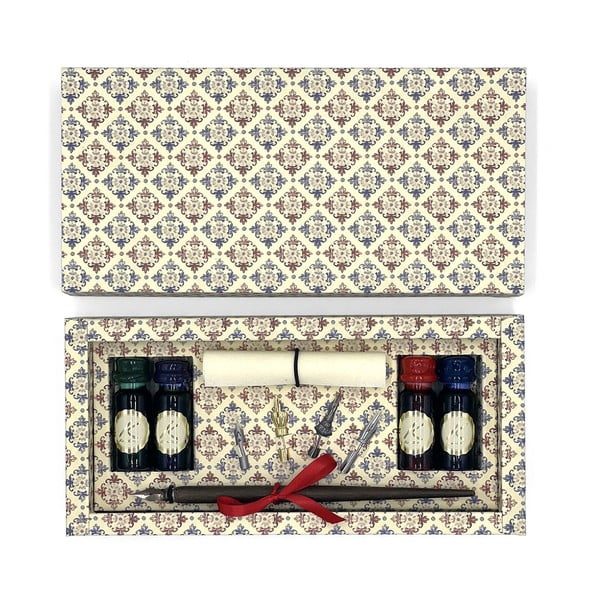 Set za kaligrafijo Red & Blue – Kartos-image-1