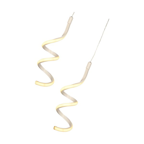 Bela kovinska LED viseča svetilka ø 25 cm Hilton – Squid Lighting-image-2