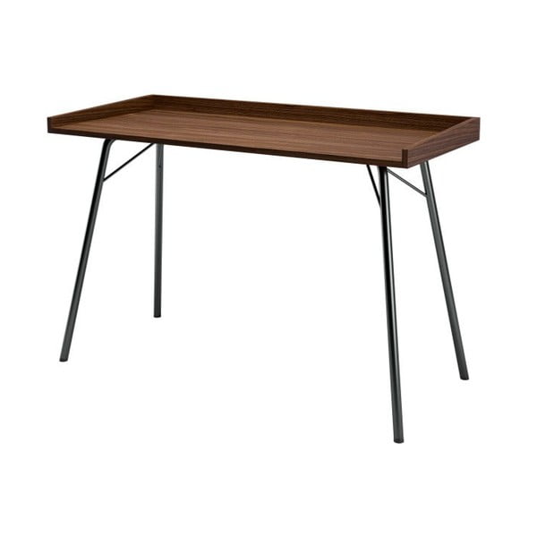Pisalna miza s ploščo iz orehovega lesa 52x115 cm Rayburn - Woodman