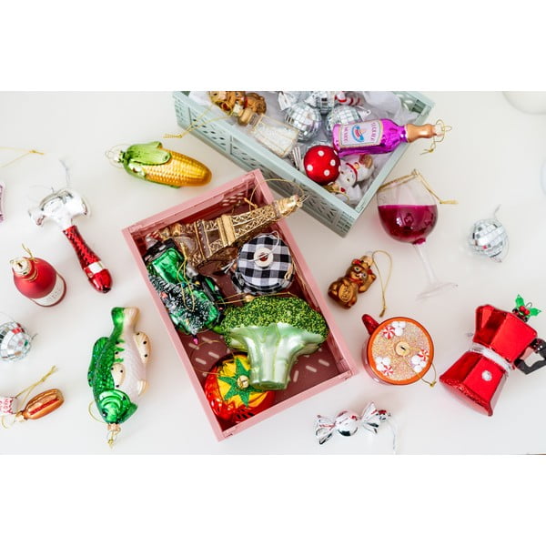 Stekleni okraski za jelko v kompletu 4 ks Lucky Cat – Sass & Belle-image-4