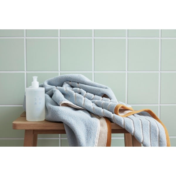 Modro-oranžna bombažna brisača Hübsch Dora, 70 x 140 cm-image-4