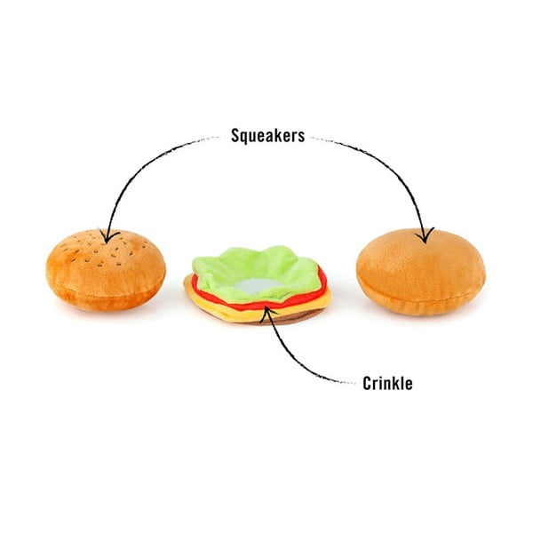 Igrača za pse Hamburger Mini - P.L.A.Y.-image-3