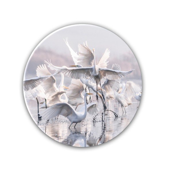 Stenska dekoracija Styler Ring Herons, ø 70 cm-image-1