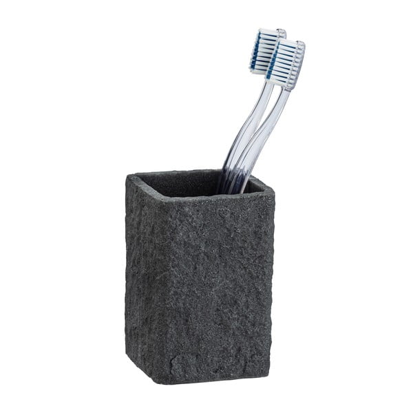 Temno siva lonček za zobno ščetko Wenko Villata-image-2