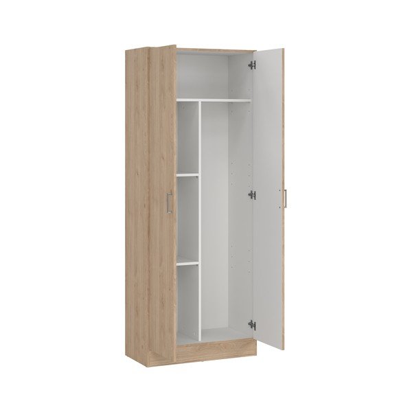 Garderobna omara v hrastovem dekorju v naravni barvi 70x181x36 cm Focus – Tvilum-image-2