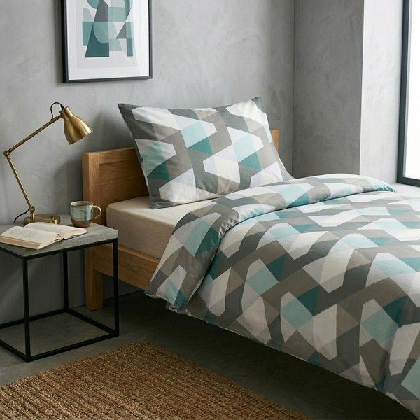 Enojna bombažna posteljnina 140x200 cm Leopold – Cotton House-image-1