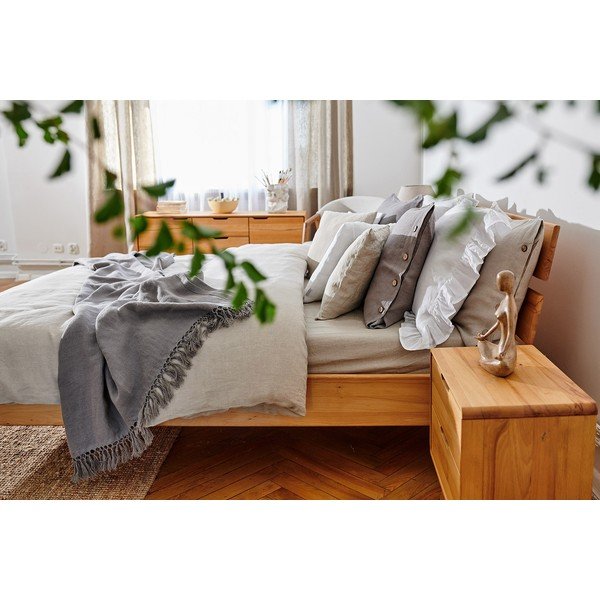 Zakonska postelja iz bukovega lesa 180x200 cm Greg 2 - The Beds-image-1