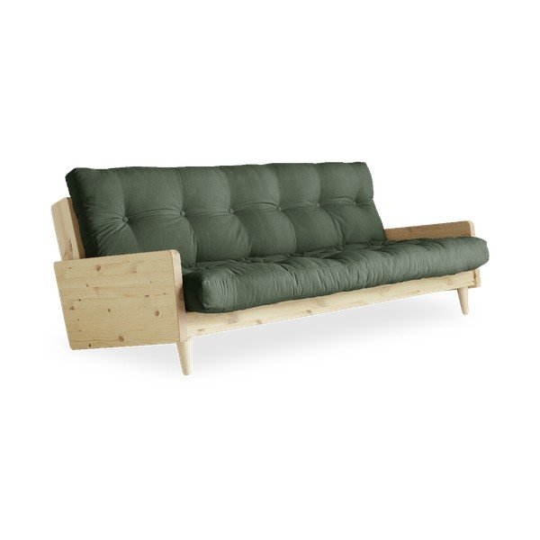 Raztegljiv kavč Karup Design Indie Natural Clear/Olive Green-image-3