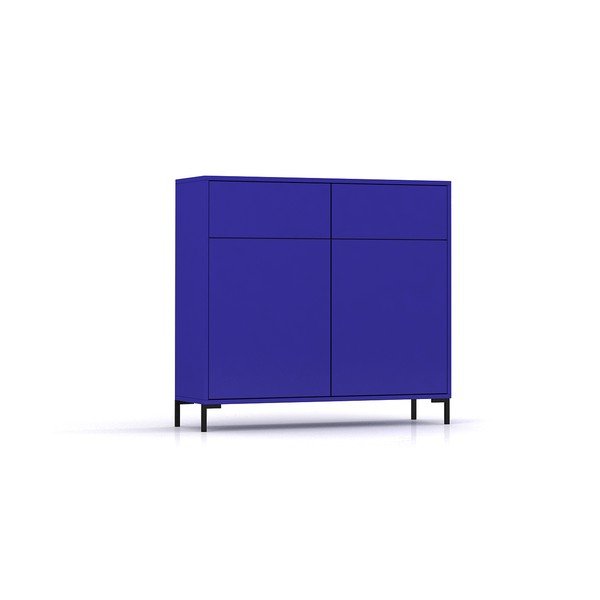 Modra nizka komoda 90x84 cm Wilson – Really Nice Things-image-2