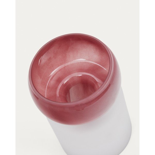 Rožnata steklena vaza (višina 19 cm) Kelse – Kave Home-image-4