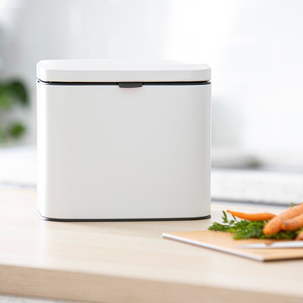 Bel koš za biološke odpadke 4 l Essentials – Ladelle-image-3