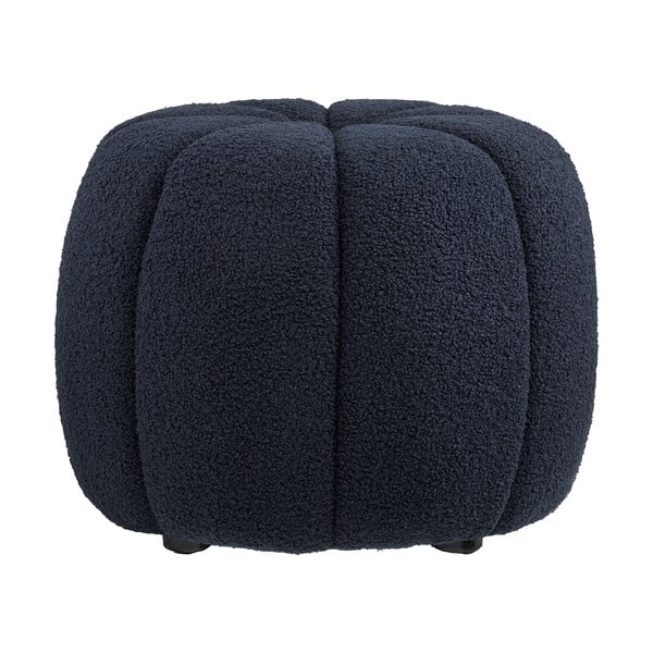 Temno moder tabure iz tkanine bouclé Paisley – House Nordic