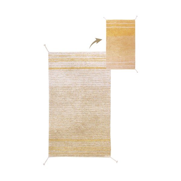 Oker rumena bombažna preproga 80x140 cm Twin Amber – Lorena Canals-image-3