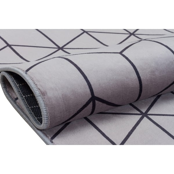 Siva pralna preproga 160x100 cm - Vitaus-image-3