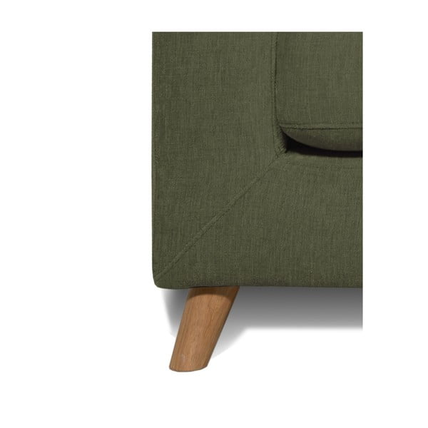 Zelena sedežna garnitura 157 cm Faria - Scandic-image-4