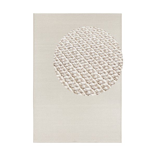 Kremasta in bež preproga za zunanjo uporabo Elle Decoration Secret Millau, 80 x 150 cm
