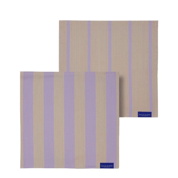 Tekstilni prtički v kompletu 2 ks Stripes – Mette Ditmer Denmark