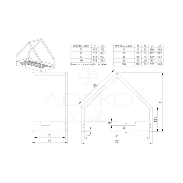 Otroška postelja Adeko Loca Dork, 90 x 200 cm-image-2