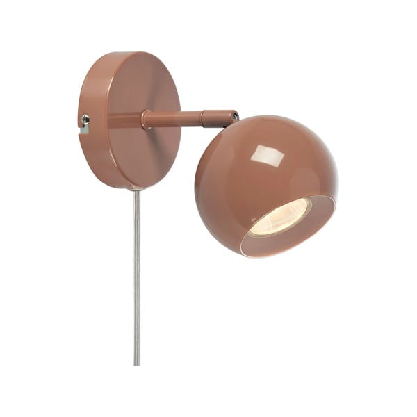 Rjava stenska svetilka z vtikačem Pop – Markslöjd