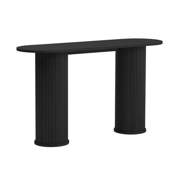 Črna stranska mizica 40x130 cm Nola – Unique Furniture-image-2